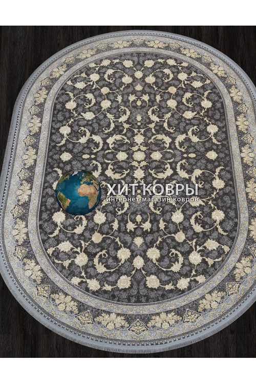 Иранский ковер Farsi 1200 121572 Серый овал